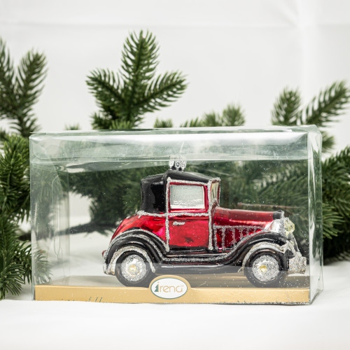 Елочное украшение Джип, стекло, 6 см., 1 шт., Irena CO (55303)