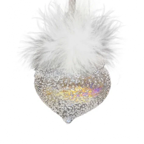 Набор стеклянных украшений Ледяной дождь 80 мм., 9 шт., шар, капля, луковка, прозрачный, Christmas DeLuxe (14033) в Санкт-Петербурге