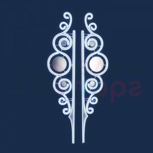 Светодиодная консоль Яркая - двойная 120*250 см., 220В, Conso (KPF-006)