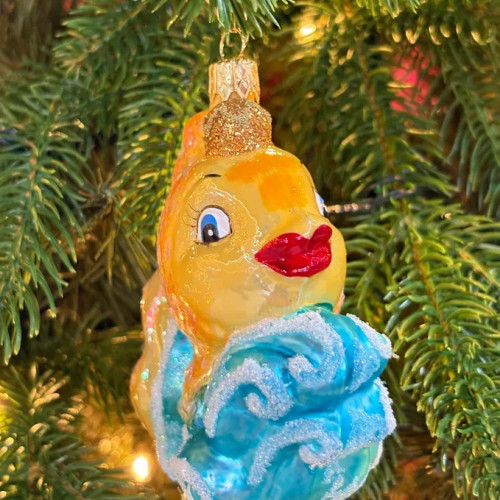 Формовая игрушка Золотая рыбка 11.2 см., стекло, Витус (59301)