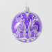 Стеклянный шар Олени 85 мм.,фиолетовый, Ёлочка (С2168/3)