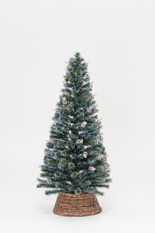 Оптоволоконная елка с LED лампочками Альпийская 210 см., леска+пвх, контроллер (Т2162-210)