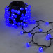 Светодиодная гирлянда шарики Пузырьки 10 м., 220V., 100 синих LED ламп 23 мм., коннектор, черный ПВХ, LTC (PCS-100B-B) в Санкт-Петербурге