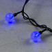 Светодиодная гирлянда шарики Пузырьки 10 м., 220V., 100 синих LED ламп 23 мм., коннектор, черный ПВХ, LTC (PCS-100B-B) в Санкт-Петербурге