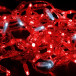 Светодиодная нить 100 красных LED ламп, 10 м., 220В, мерцание, прозрачный провод ПВХ, Teamprof (TPF-S10CF-220V-CT/R) в Санкт-Петербурге