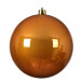 Шар пластиковый глянцевый 140 мм., янтарный, Kaemingk (022407) в Санкт-Петербурге