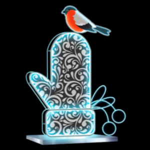 Светодиодная фигура Варежка 2D 200 см., Сад Радости (SR067)