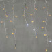 Светодиодная бахрома 3,1*0,5 м., 150 желтых LED ламп, мерцание, прозрачный провод ПВХ, LTC (PIL150BLW-10-2Y) в Санкт-Петербурге