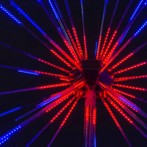 Светодиодная Фигура Фейерверк 2.4 м., 24В, 1512 RGB LED, мерцание, IP65, LTC (FRW-240-T42)