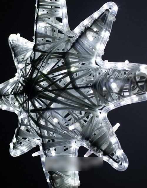 Макушка Роза Ветров из стекло-нити 50 см. для елей высотой от 3 до 5 м., белая, Green Trees (roz-sn-50white)