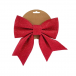 Бант Марго 20x24 см., 1 шт., красный, Christmas DeLuxe (86833) в Санкт-Петербурге