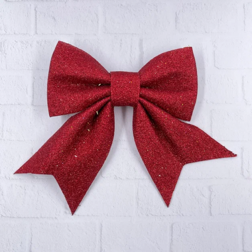 Бант Марго 20x24 см., 1 шт., красный, Christmas DeLuxe (86833) в Санкт-Петербурге