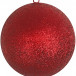Шар из пенополистирола с блестками Искристый 120 мм., красный, ПромЕлка (SHI-120RED)