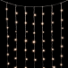 Светодиодный занавес 2*2 м., 400 теплых белых LED ламп, облегченный, прозрачный провод ПВХ, LTC (PCL400NOT-10-2WW)