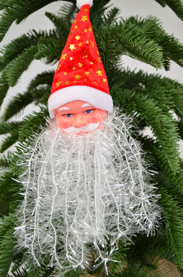 Дед мороз с бородой 23х6 см. (20199)