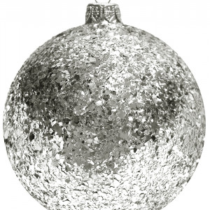 Шар пластиковый Серпантин, 150 мм., 1 шт., серебро, ПромЕлка (ШИПЛС-150Silver)