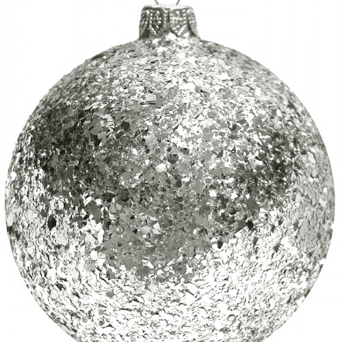 Шар пластиковый Серпантин, 150 мм., 1 шт., серебро, ПромЕлка (ШИПЛС-150Silver)