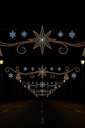 Светодиодная растяжка Рождественская 500 см., Сад Радости (SR363)