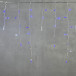 Светодиодная бахрома 3,1*0,5 м., 150 синих LED ламп, мерцание, прозрачный провод ПВХ, LTC (PIL150BLW-10-2B) в Санкт-Петербурге