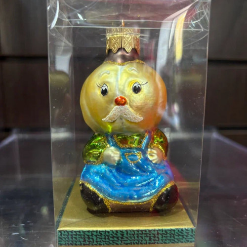 Формовая игрушка Кум Тыква 9 см., стекло, Витус (А430)