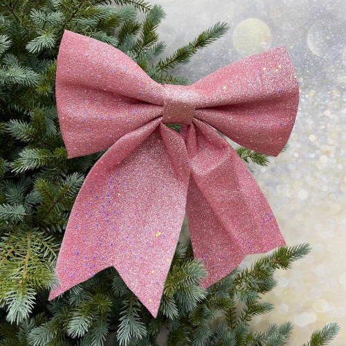 Бант Марго 30x34 см., 1 шт., розовый, Christmas DeLuxe (86838) в Санкт-Петербурге