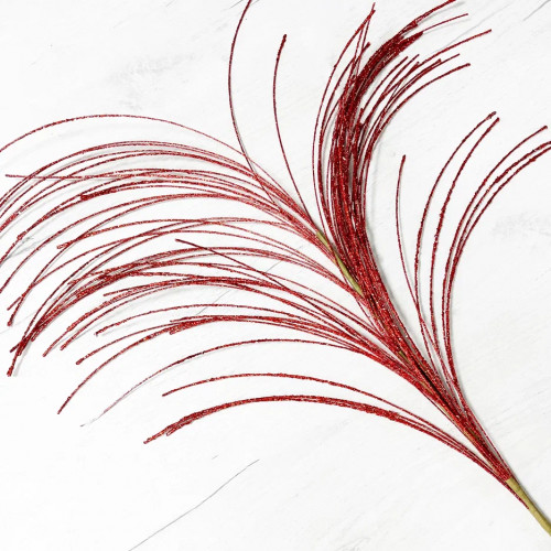 Ветвь Блестящая красная 102 см., Christmas DeLuxe (89540)