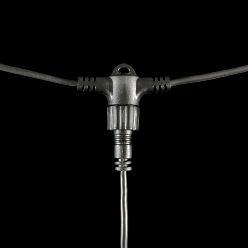 Гирлянда тающие сосульки 10 шт по 80 см., 12В, 720 Сине-Белых светодиодов, провод черный ПВХ, IP20, Laitcom (CCL720-11-3BW)