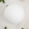 Шар пластиковый матовый 200 мм., белый, ЕлкиТорг (150609)