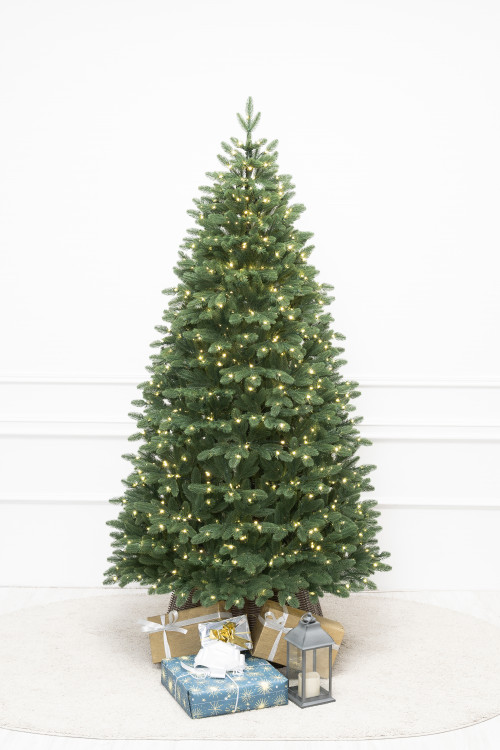 Искусственная елка Олимпия 270 см., 100% литая хвоя, теплых белых LED ламп, ЕлкиТорг (265270) в Санкт-Петербурге