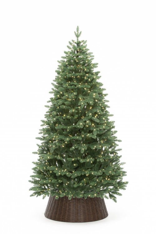 Искусственная елка Олимпия 270 см., 100% литая хвоя, теплых белых LED ламп, ЕлкиТорг (265270) в Санкт-Петербурге