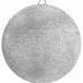 Шар из пенополистирола с блестками Искристый 120 мм., серебро, ПромЕлка (SHI-120SILVER)