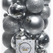 Набор пластиковых шаров Стиль mix, серебро, 30 шт, Kaemingk (022901) 
