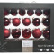 Набор стеклянных шаров  Рубиновая россыпь mix, бордовый, 42 шт, Kaemingk (149253) 