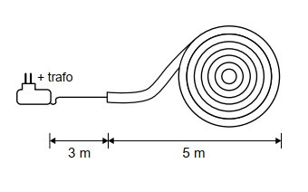 Гирлянда дюралайт Luca Lighting, цвет красный , 100 ламп, 8 функций, 5 м., LUCA (83796) в Санкт-Петербурге