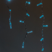 Светодиодная бахрома 3,1*0,5 м., 120 LED, небесно-голубая, статика, прозрачный провод ПВХ, LTC (PIL120CAP-10-2SB)