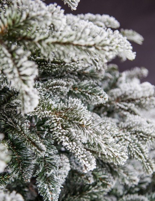 Ель искусственная Стильная заснеженная 120 см., литая хвоя+пвх, Black Box (74446)