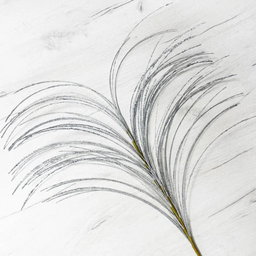 Ветвь Блестящая серебро 102 см., Christmas DeLuxe (89541)