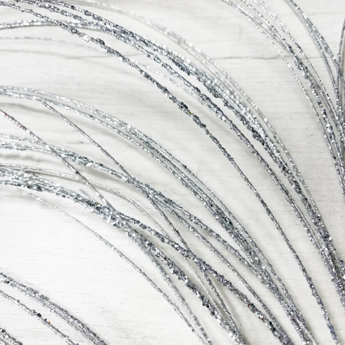 Ветвь Блестящая серебро 102 см., Christmas DeLuxe (89541)