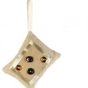 Декоративная подушечка кремового цвета 11 см, (161774)