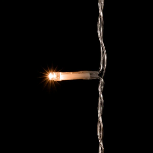 Светодиодный занавес 2*3 м., 600 теплых белых LED ламп, облегченный, прозрачный провод ПВХ, LTC (PCL600NOT-10-2WW)