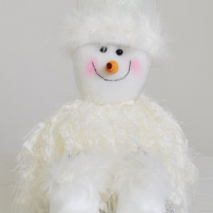 Украшение Снеговик. Мохнатый белый (21714)