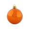 Пластиковый шар 150 мм., оранжевый глянец., 1 шт., Snowmen (ЕК0287)
