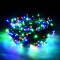 Светодиодная нить 200 разноцветных LED ламп, 20 м., 220В, 8 режимов, зеленый провод, Vegas (55067)