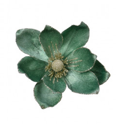Декоративный цветок Магнолия Южная , бирюзовый 20х5 см., Kaemingk (629500/2) 