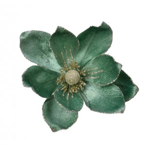 Декоративный цветок Магнолия Южная , бирюзовый 20х5 см., Kaemingk (629500) 