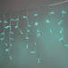 Светодиодная бахрома 3,1*0,5 м., 120 LED, аква, статика, прозрачный провод ПВХ, LTC (PIL120CAP-10-2A)