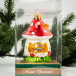 Елочное украшение Теремок, стекло, 11 см., 1 шт., Витус (А334)