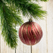 Набор пластиковых шаров Рандеву 80 мм., 9 шт., красный с золотом, Christmas De Luxe (87799)