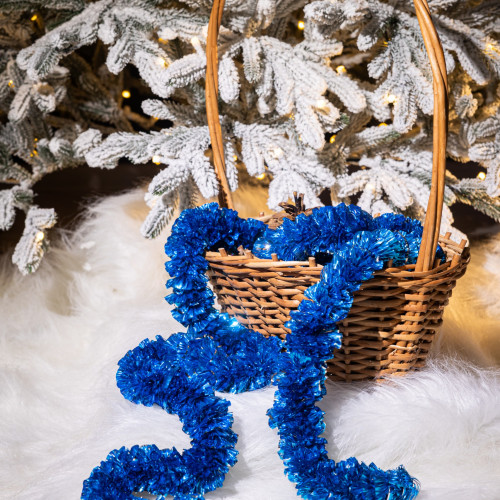 Мишура Волна д.50 мм., дл.2 м.,синий, КАЗ КОМ (Г-282/синий)