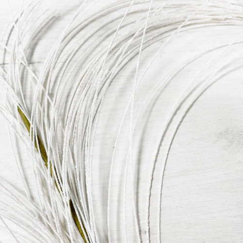 Ветвь Блестящая белая 102 см., Christmas DeLuxe (89542)